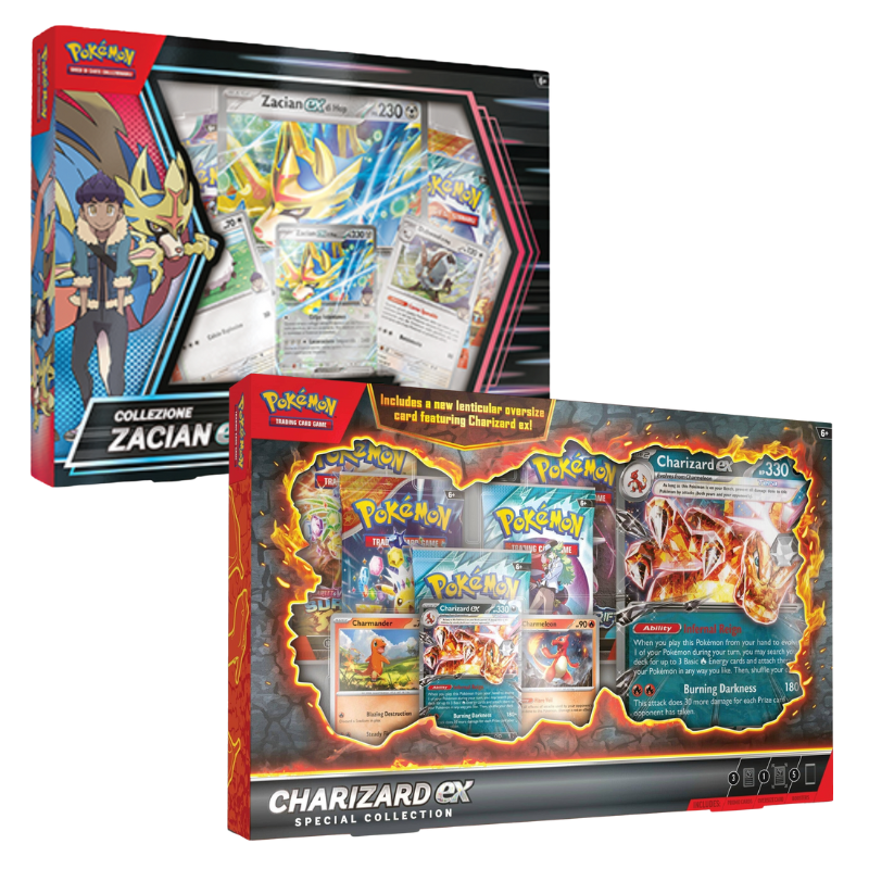 Bundle Charizard ex & Zacian-EX di Hop (ITA)