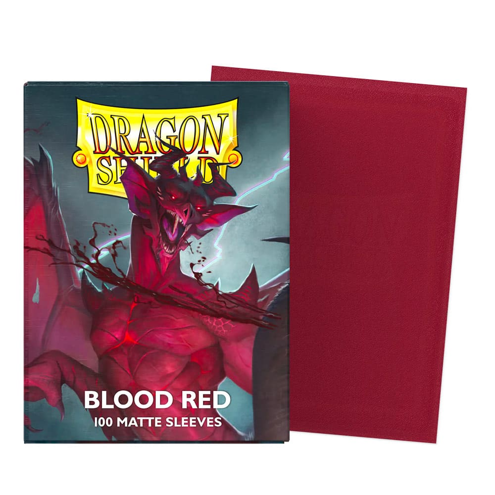 Dragon Shield Sleeves Matte 100 BLOOD RED