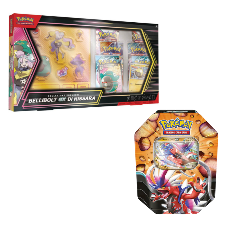 Bundle Bellibolt ex di Kissara - Collezione Premium & Koraidon-ex  Tin (ITA)