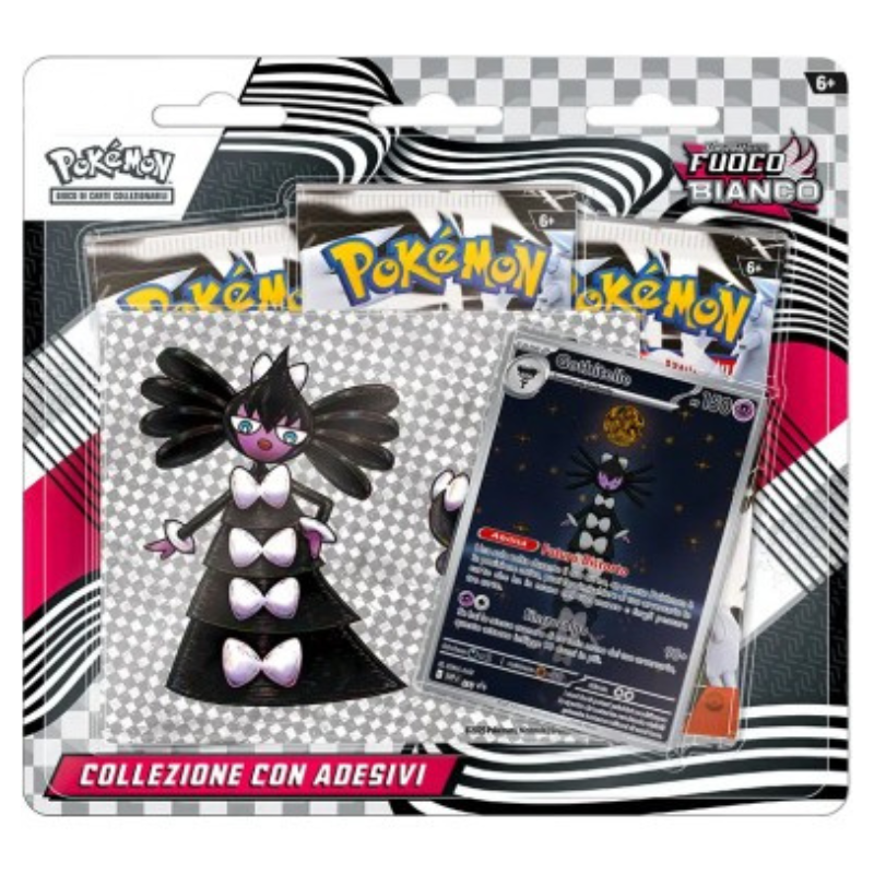 Bundle Fuoco Bianco - Gothitelle - Collezione con Adesivi & Segreto Fiabesco - 3 Pack Blister Pecharunt (ITA)