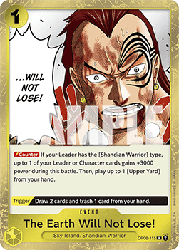 The Earth Will Not Lose! (OP08-115)