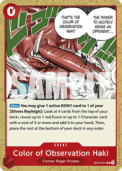 Color of Observation Haki (OP12-017)