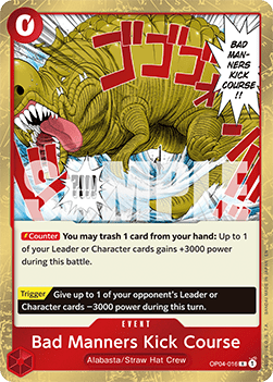 Bad Manners Kick Course (OP04-016) (V.1)