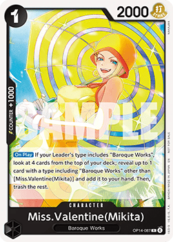 Miss.Valentine(Mikita) (OP14-087) (V.2)