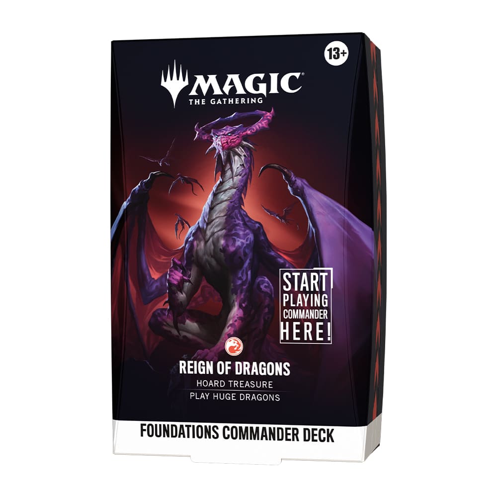 Magic: The Gathering Foundations Commander Deck Reign of Dragons ENG