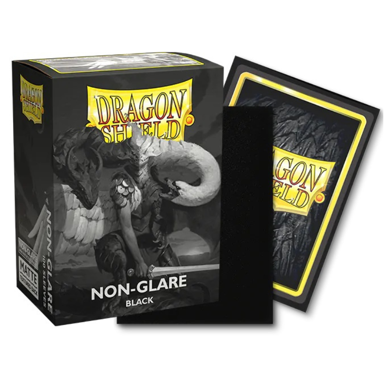 Buste Standard Matte Non Glare Black v.2 100pz - DRAGON SHIELD