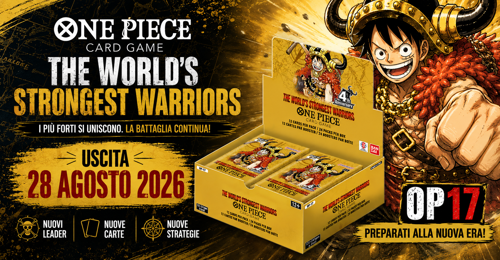 One Piece Card Game OP17 - Uscita 28 agosto 2026
